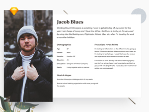 User Persona Sketch Template