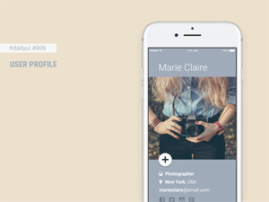User Profile made with Figma