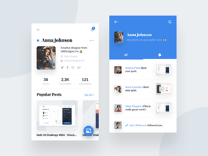 User Profile Screen by Anton Pecherits4