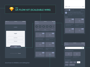 UX Flow Kit – Sketch Freebie