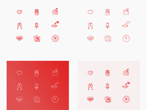 Valentines Day Icon Pack for Sketch