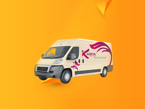 Van Mockup – Free PSD