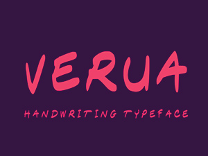 Verua Handwriting Typeface