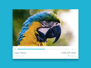 Video Player UI – Free PSD
