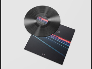 Vinyl Record Mockup PSD