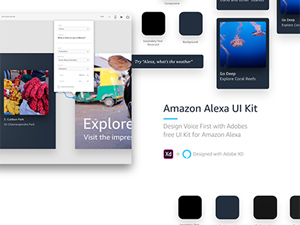 Amazon Alexa UI Kit For Adobe Xd