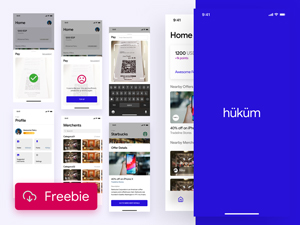 Wallet App Kit – Free Sketch
