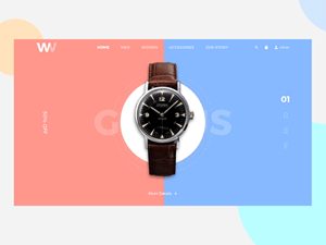 Watch Shop Template – Sketch Freebie
