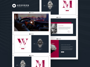 Watch Store Website Template – Free PSD