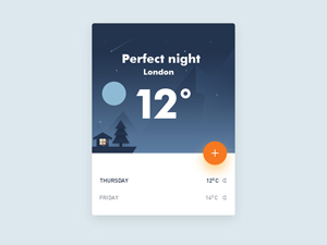 Weather Application Design PSD