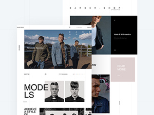 Barbershop Website Template Made With Adobe Xd