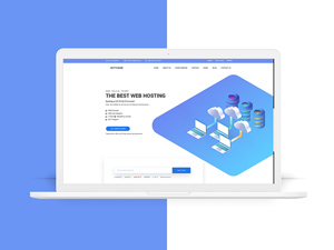 Web Hosting Website Template – PSD Freebie