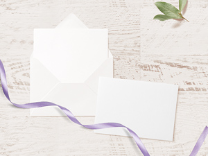 Wedding Invitation Card & Envelope Mockup – Free Resource