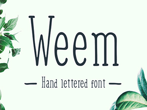Weem Font – Free Hand Lettered Typography