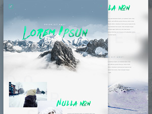 Winter Shot Template – Free PSD
