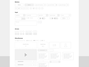 Wireframe Kit for Sketch