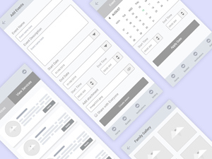 Wireframe App Kit for Adobe XD