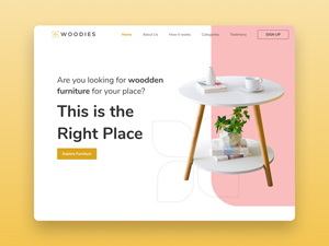 Furniture Online Shop Landing Page