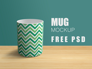 Wrap Mug Mockup – PSD Freebie