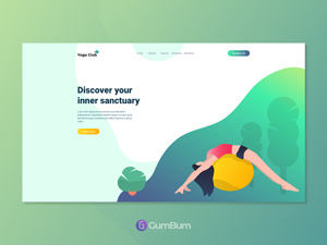 Yoga Club Landing Page