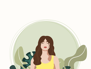 Yoga Meditation Pose Illustration