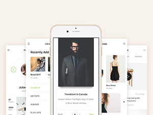 Adobe XD UI Kit – Zade Mobile App