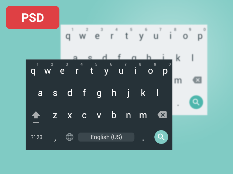 Android Material Design Keyboard for Nexus4 Free Resource Freebie