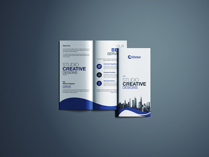 BiFold Brochure Mockup Freebie Supply