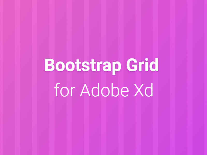 Bootstrap Grid Guide for Adobe XD