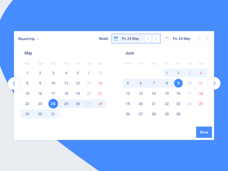 Calendar UI Widget by Kristaps Elsins Freebie Supply