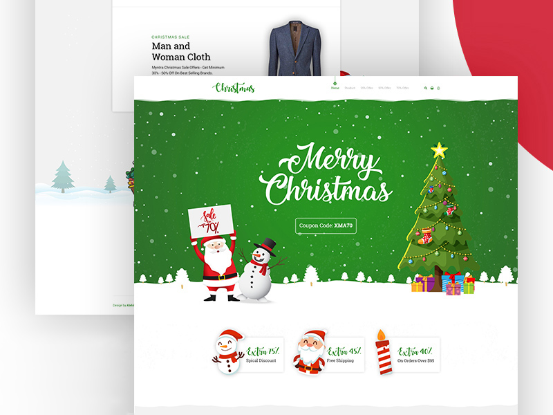 Christmas Sale site by Noman Freebie Supply