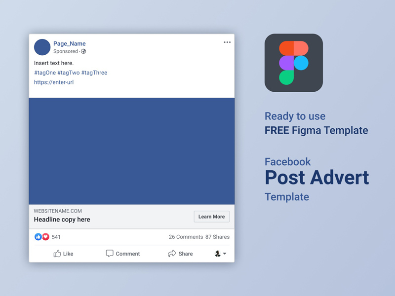 Facebook Ad Mockup for Figma Freebie Supply