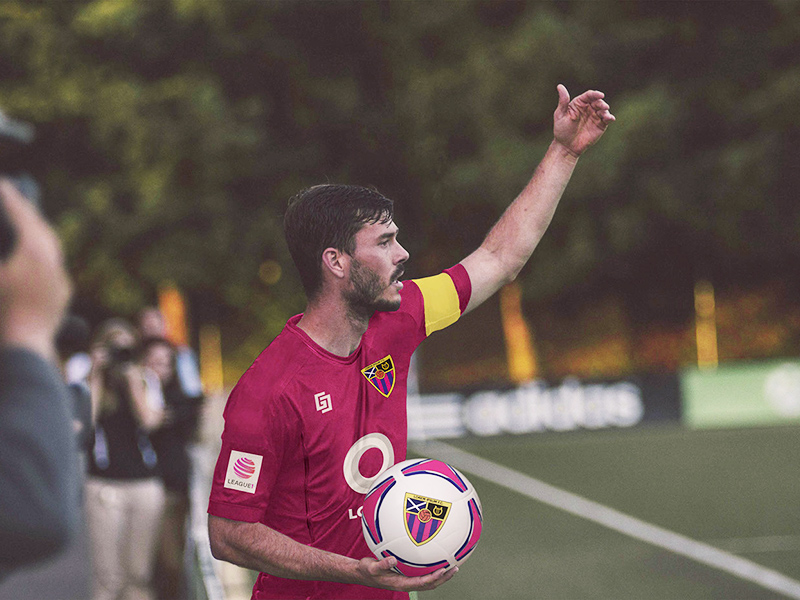 Football Soccer Player Logo Mockup by Kevin Coyle Freebie Supply