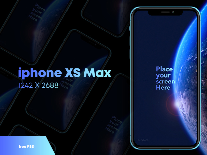 Free iPhone XS Max Mockup - Freebie Supply