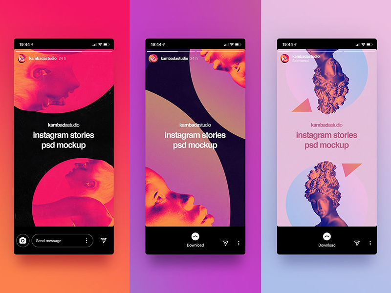 Instagram Stories Mockup - PSD Freebie - Freebie Supply