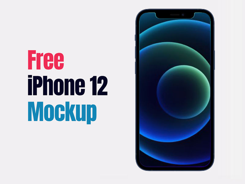 iPhone 12 Mockup - Free PSD - Freebie Supply