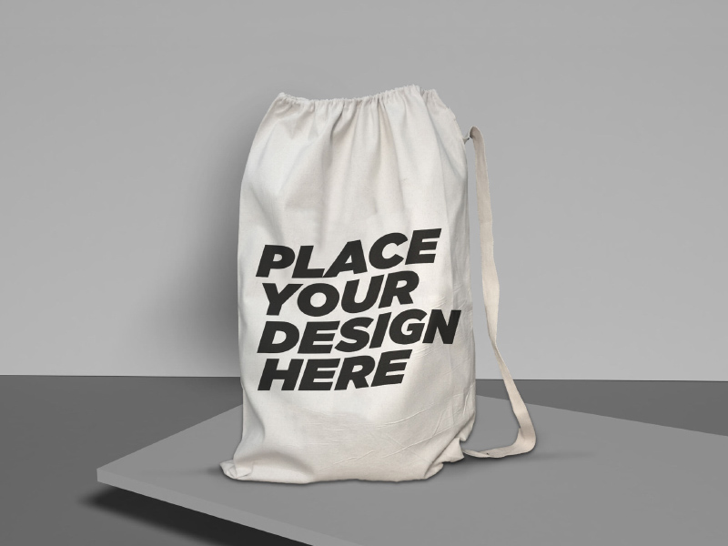 Laundry Bag Mockup Free PSD Freebie Supply