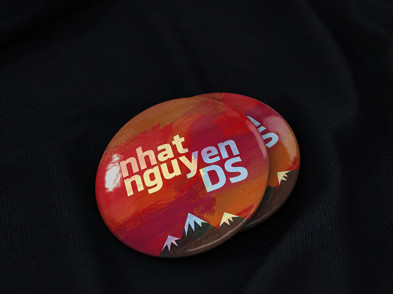 Pin Badge Mockup - Free Resource - Freebie Supply