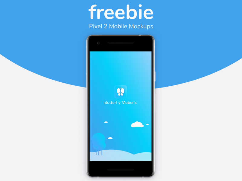 Google Pixel 2 Mobile Mockup - PSD Freebie - Freebie Supply