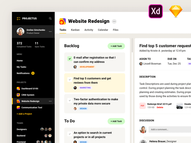 project management website