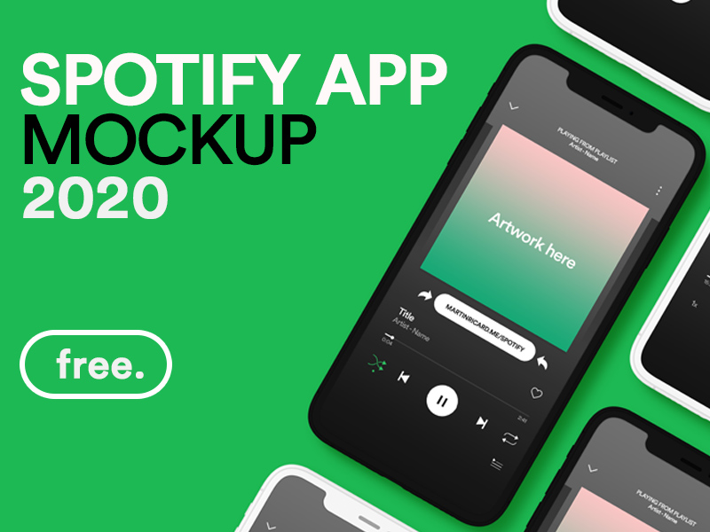 Download Spotify App UI Mockup - Free PSD - Freebie Supply