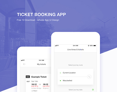 ticket booking app with adobe xd freebie supply