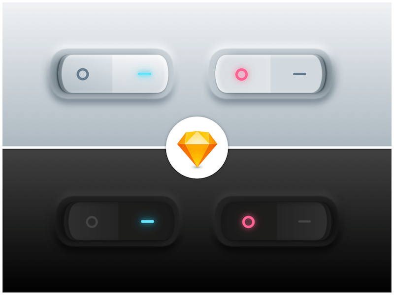 Toggle Switches Pack - Sketch Freebie - Freebie Supply