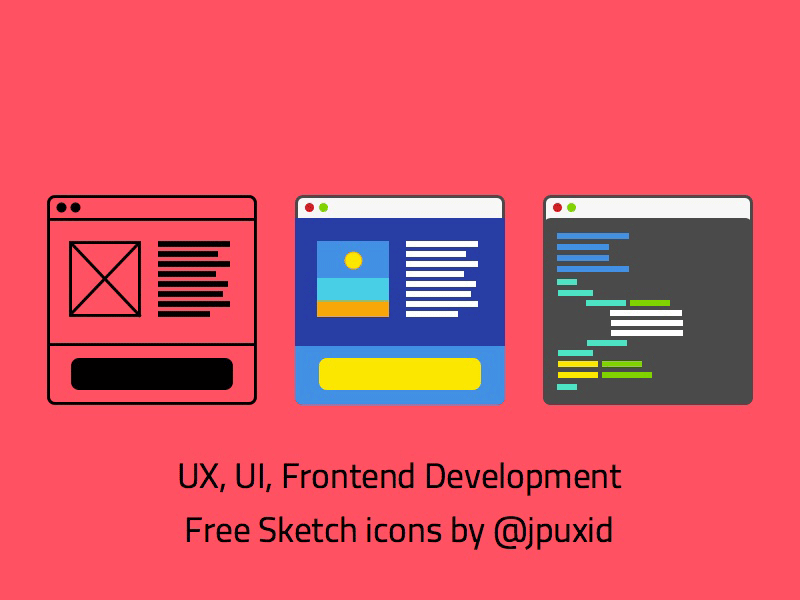 UX, UI & Front End Dev Icons by Javier Preda - Freebie Supply