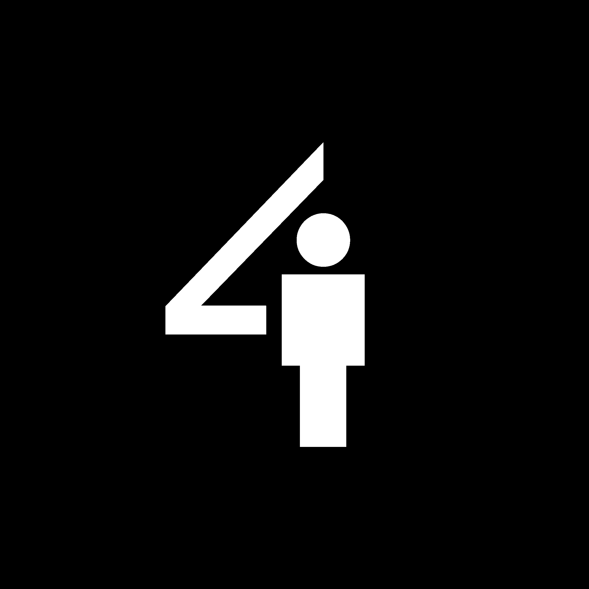 4 Guys Logo black and white