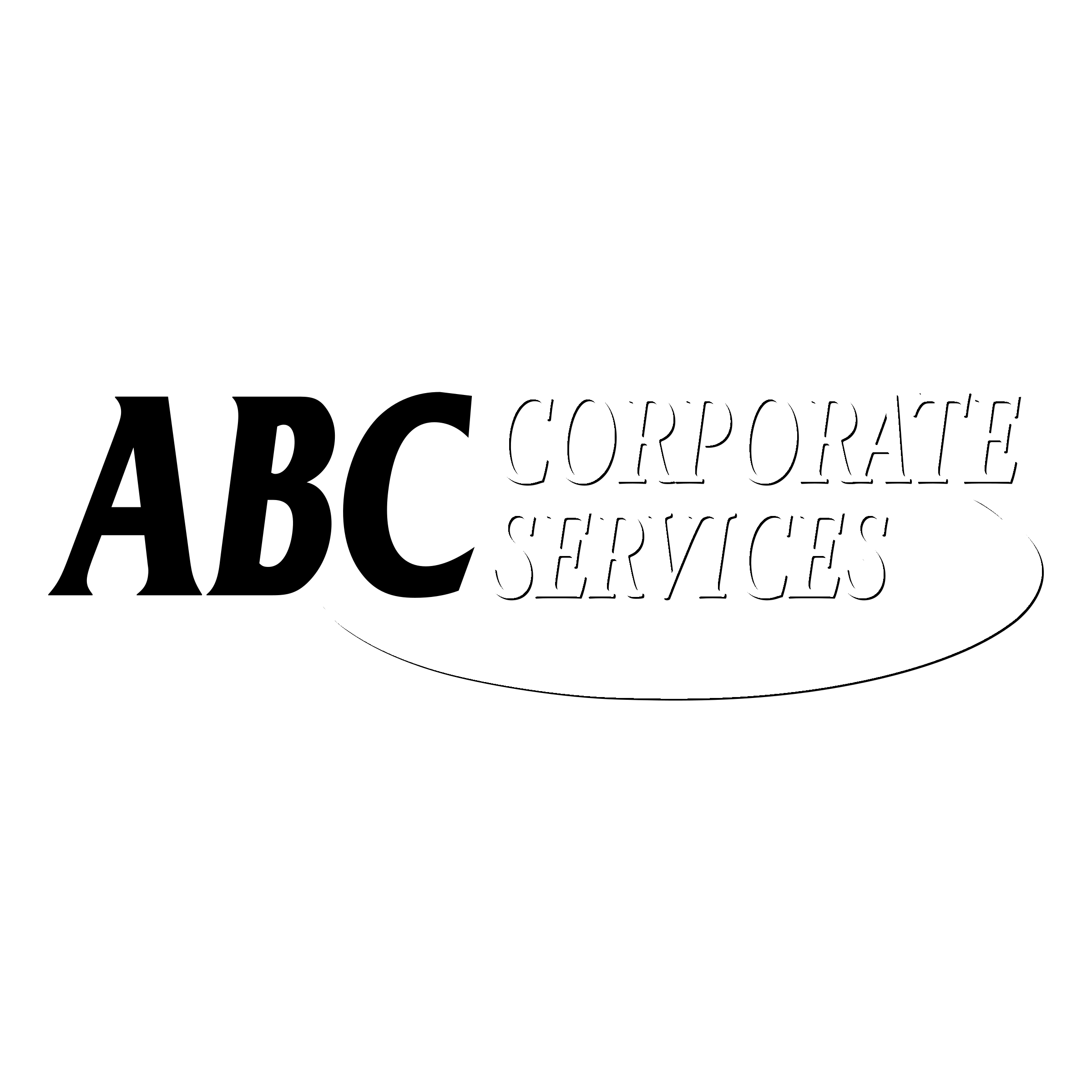 ABC Corporate Services Logo black and white