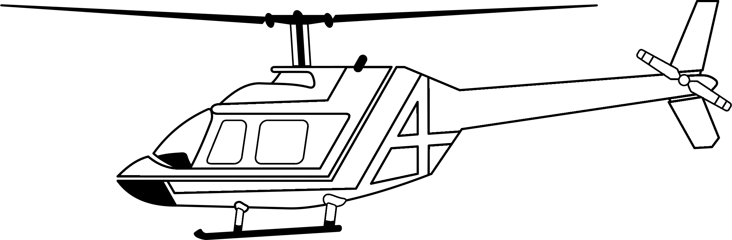 Abitibi Helicopteres Logo black and white