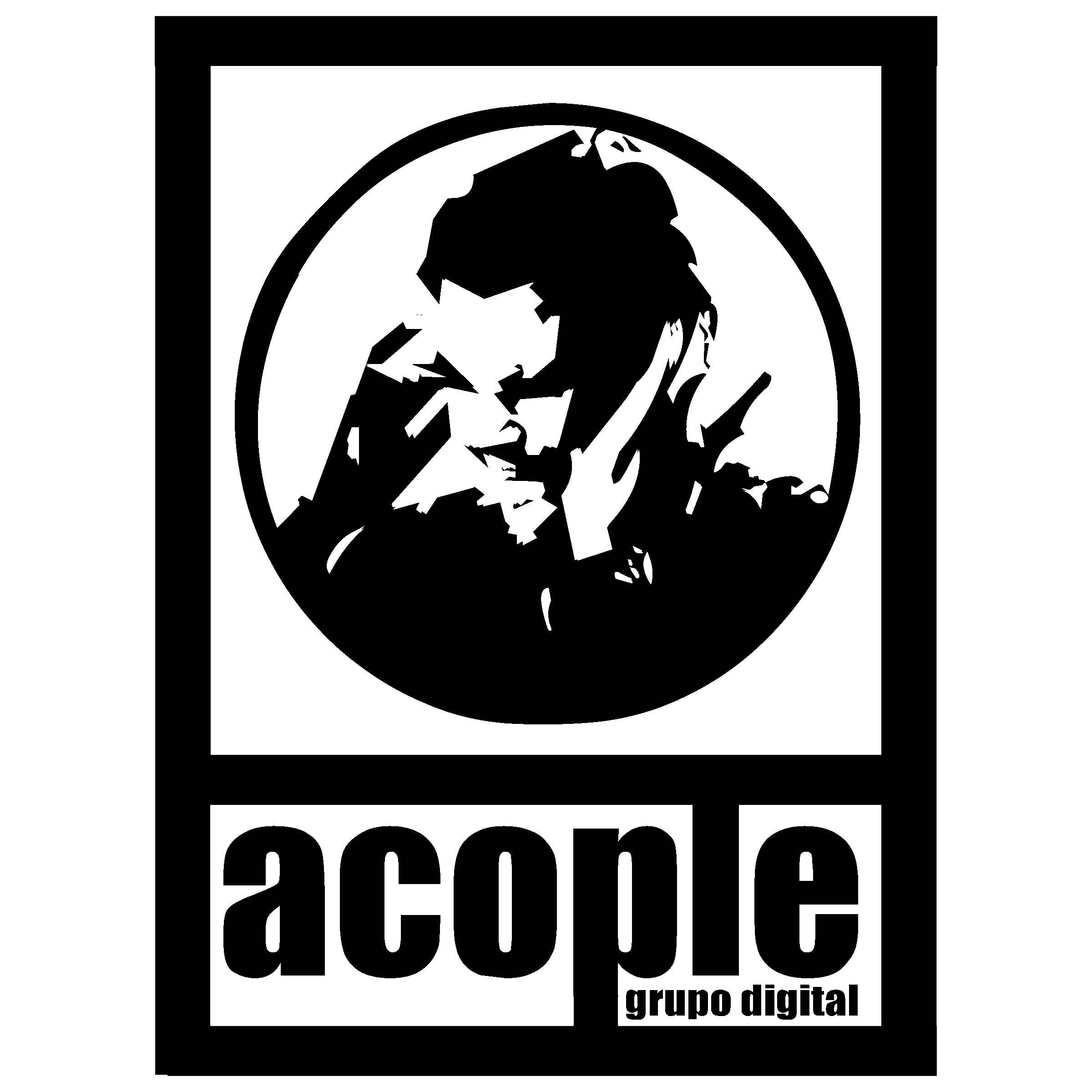 Acople Logo black and white