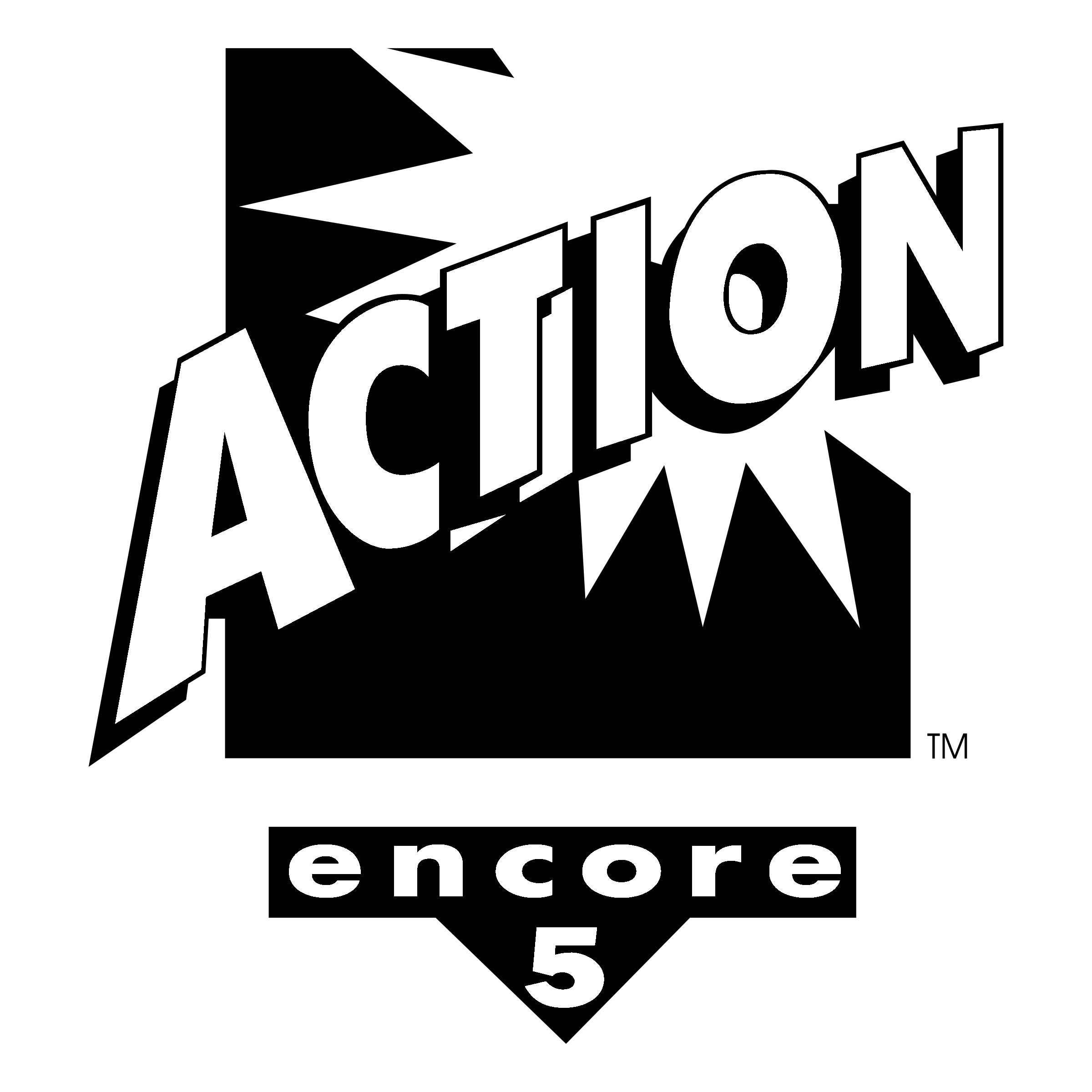 Action 01 Logo black and white