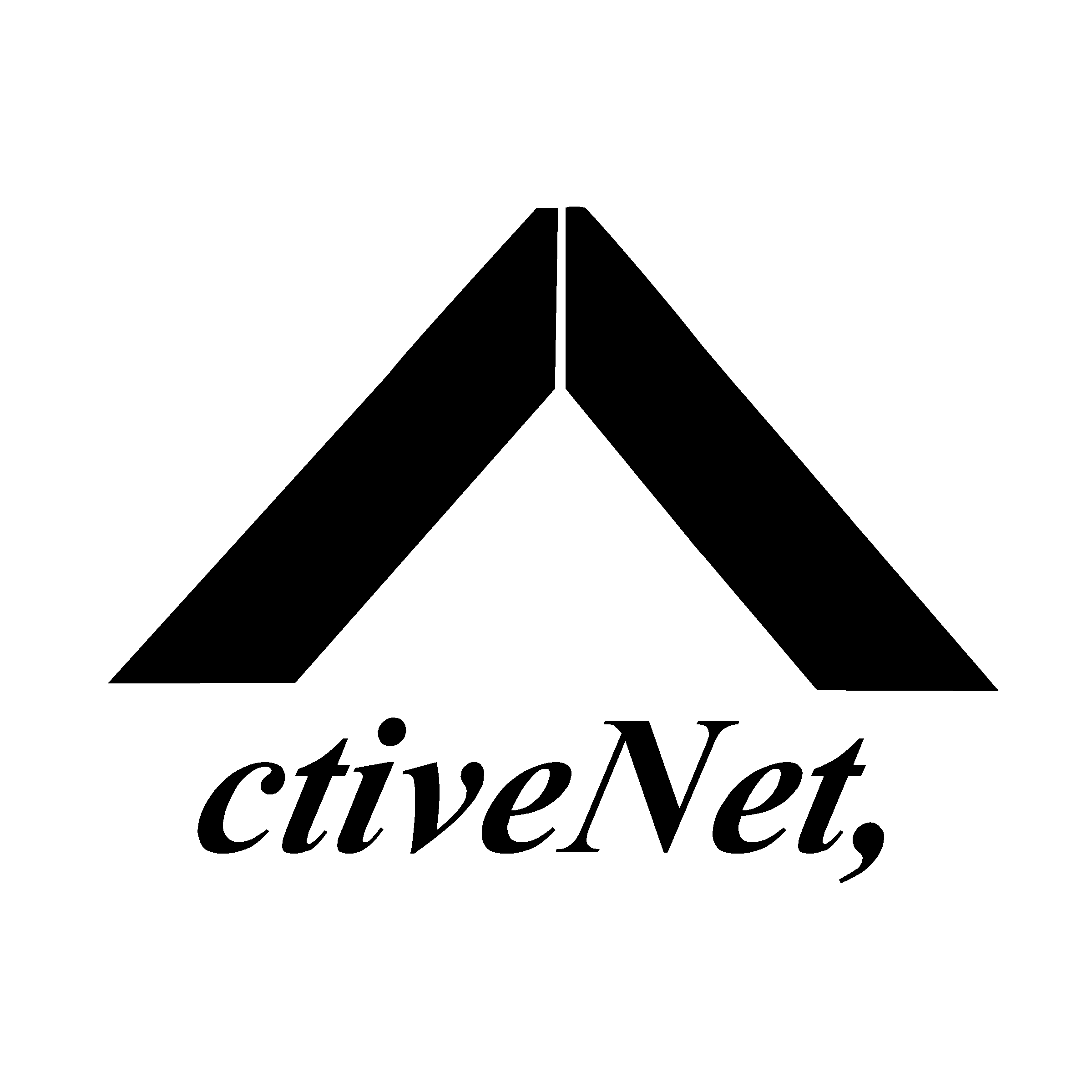 Active Net Logo black and white